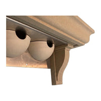 Cornice with 6 swallow nests — NIDELLE6