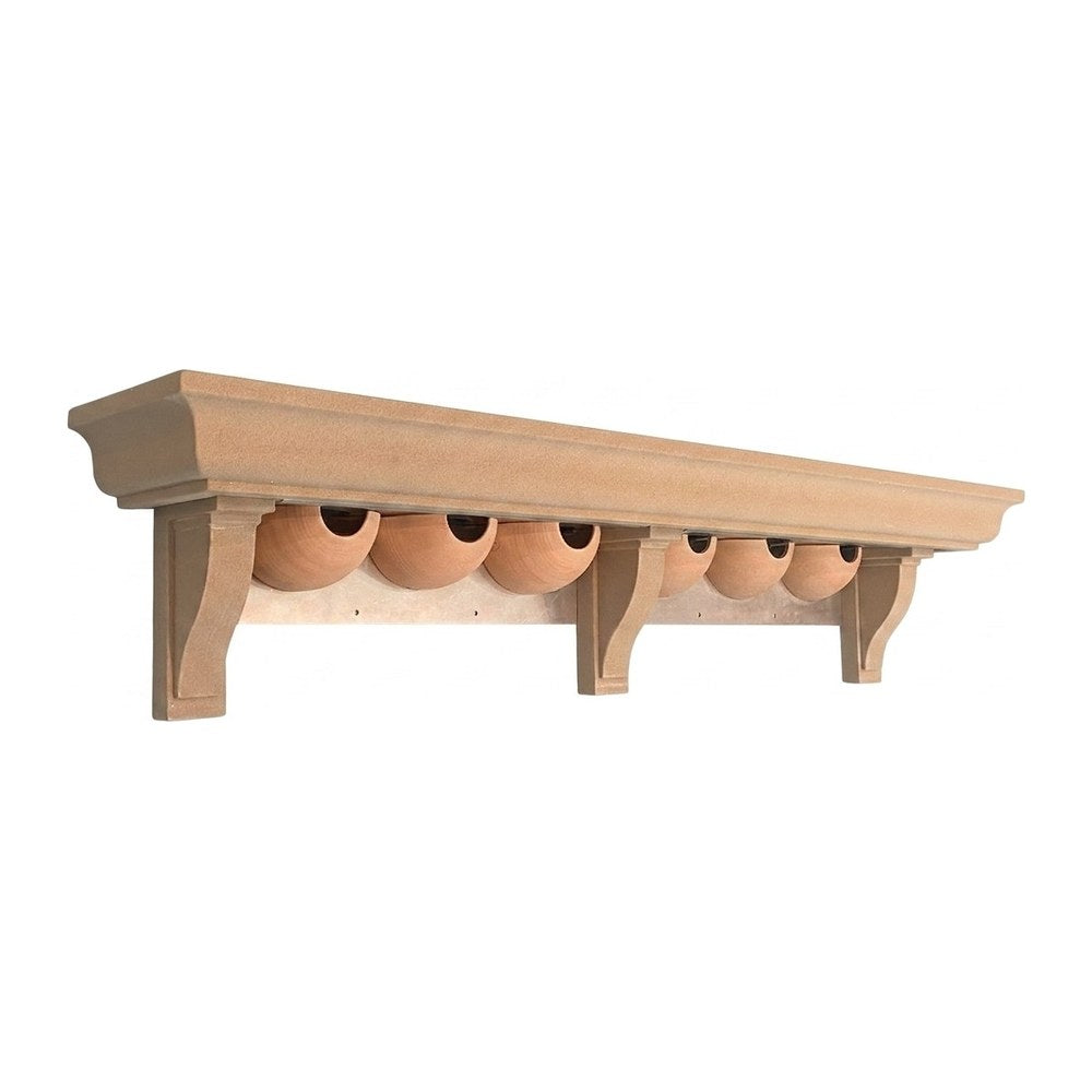 Cornice with 6 swallow nests — NIDELLE6