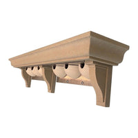 Cornice with 6 swallow nests — NIDELLE6